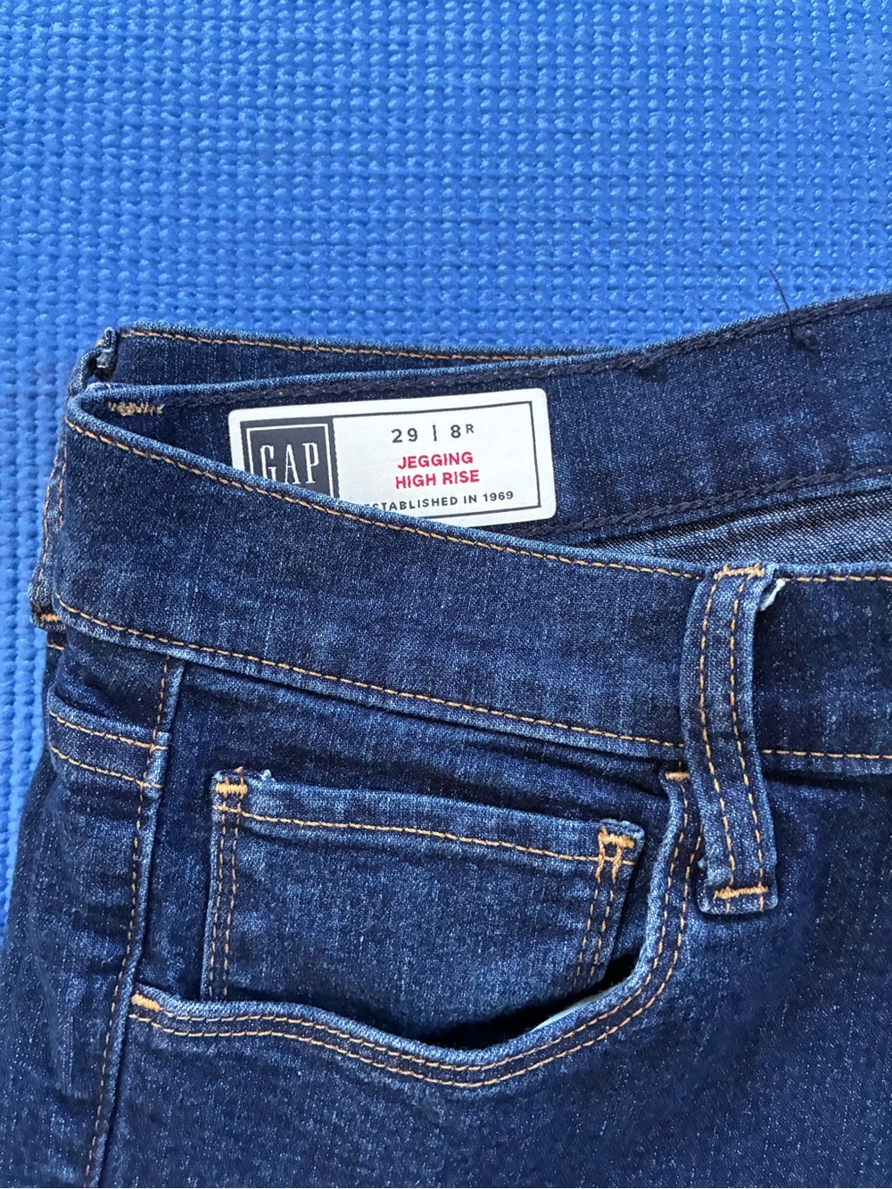 GAP Dark Indigo Skinny Jeggings- so comfy! Worn only a few times.